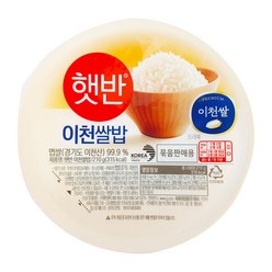햇반 이천명품쌀밥, 210g, 36개