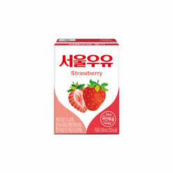 서울우유 딸기멸균우유 200mlx24팩, 단품