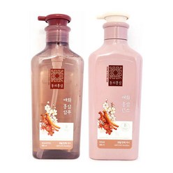 유니크앤몰 힘없는 모발에 탄력을!! 애경 동의홍삼 매화샴푸500ml+매화린스500ml 한방샴푸, 1세트