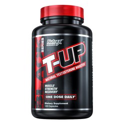 Nutrex Research T-Up 남성용 천연 테스토스테론 부스터 테스트 부스터 근육 강화제 및 리비도 서포트 | D-아스파르트 산 보충제 아연 B6 B12 | 120 캡