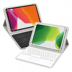 엑토 태블릿 블루투스 터치패드 키보드 케이스/갤럭시탭A with S펜 9.7 SM-P550/SM-P555, 블랙