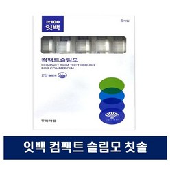 동화약품 잇백 컴팩트 슬림모 칫솔, 5개입, 6개