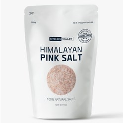 키친밸리 히말라야 핑크솔트 소금 암염, 1kg, 1개, 가는 소금