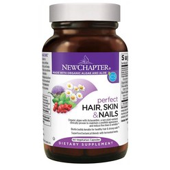 New Chapter Hair Skin Nails Vitamins with Biotin 뉴챕터 비오틴 아스타잔틴 헤어 스킨 네일 비타민 식물성 캡슐 60정, 1개, 1