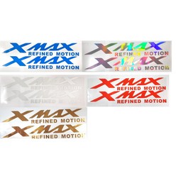 데일리쇼핑 오토바이 야마하 XMAX300 2줄 대형스티커 카울커버 데칼스티커 엑스맥스, XMAXRE(화이트), 1개
