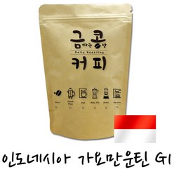 금콩커피 인도네시아 가요마운틴 G1 원두, 커피메이커용, 500g