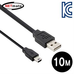 CBL-D203MB-10m NETmate USB2.0 AM-Mini 5P 리피터 10m, 1