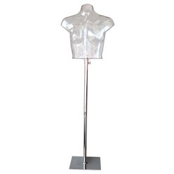 코코디피 여자 상반신 투명마네킹 촬영용 속옷 란제리 플라스틱 가발 마네킹/스탠드, 몸통 + 발판 포함, 1개