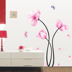 오피스왕국 꽃 포인트스티커, KR-0011 프로포즈(핑크꽃)