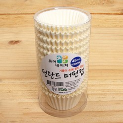 달곰베이킹 노르딕머핀컵 지름4.5cm 200장, 화이트, 1개