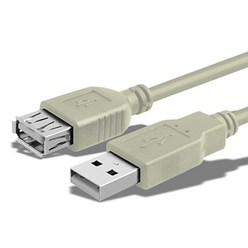 USB 2.0 연장케이블 USB AM-AF 각종 USB케이블 길이 연장용 선 05M~10M 323607, 1개, 10m