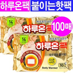 하루온 핫팩 붙이는 타입 50g, 100개입