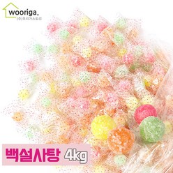 우리가스토리 GG 백설사탕 4kg 대용량사탕 업소용사탕, 1개