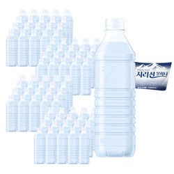 지리산 물하나 생수 500ml 80병 유무라벨 랜덤발송