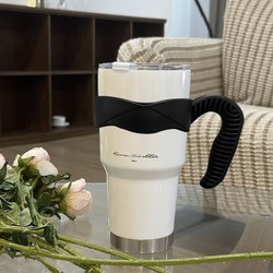 3컬러 대용량 이중텀블러 900미리 보온 보냉 진공, 화이트, 1개