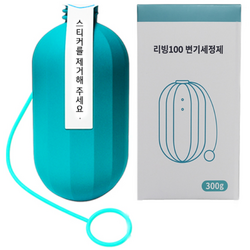 Living100 대용량 자동 클리너 변기세정제 변기클리너 변기청소 (위생줄포함), 4개, 300g