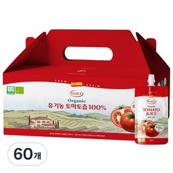 바이퀸 델리오 유기농 NFC 착즙 100% 레드 토마토 즙 주스, 60개, 100ml