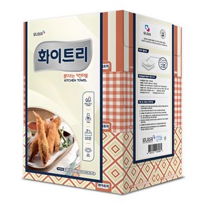 모나리자 화이트리 천연펄프 뽑아쓰는 키친타월, 150개입, 6개