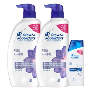 헤드앤숄더 퍼퓸 프레쉬 샴푸 750ml 2p + 딥클린 샴푸 90ml