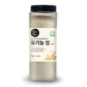 Pime Field 2024년산 햅쌀 유기농 쌀 백미, 1kg, 1개