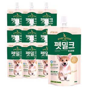 에버그로 펫밀크, 눈&관절 맛, 150ml, 10개