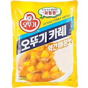 오뚜기 카레 과립형 약간매운맛, 1kg, 1개