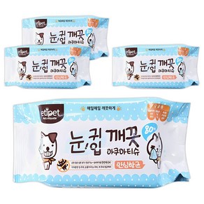 에티펫 반려동물용 눈귀입 깨끗 아쿠아티슈, 300g, 4개