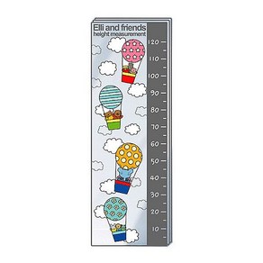 [뭉키데코]키재기스티커_엘리 기구여행 키재기 120cm, 다크그레이