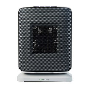 유니맥스 PTC 세라믹 가열 미니 온풍기, UMH-922A, 화이트 + 블랙