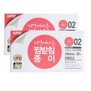 월리스 자연에서 온 찜받침종이, 2개