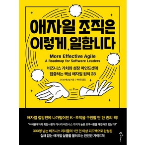 애자일 조직은 이렇게 일합니다:비즈니스 가치와 성장 마인드셋에 집중하는 핵심 애자일 원칙 28