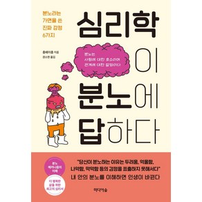 심리학이 분노에 답하다:분노라는 가면을 쓴 진짜 감정 6가지