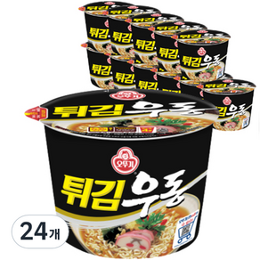 오뚜기 튀김우동 컵라면, 110g, 24개