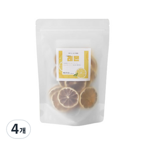 웜푸드 프리미엄 건조 과일칩 레몬, 50g, 1개입, 4개