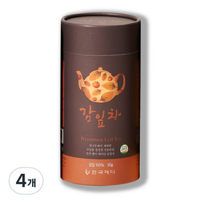 한국제다 감잎차 지관, 30g, 4개, 1개입