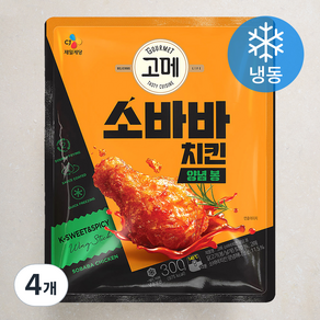 고메 소바바치킨 양념 봉 (냉동), 300g, 4개