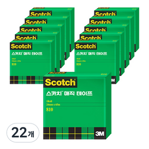 스카치 매직 테이프 리필 18mm x 15m 11p, 22개