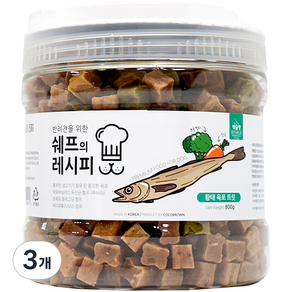 펫슐랭 반려견을 위한 쉐프의 레시피 트릿, 황태육포, 800g, 3개