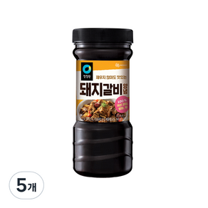 청정원 전통 돼지갈비양념, 840g, 5개