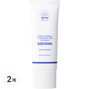 잇츠스킨 파워 10 포뮬라 엘아이 파데프리 선크림 SPF50+ PA++++, 45ml, 2개