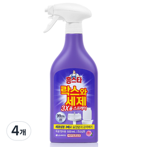 홈스타 락스와세제 욕실청소용 폼 스프레이 후로랄, 500ml, 4개