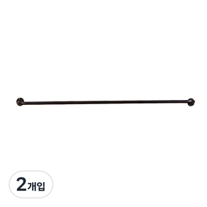 MAME 미니 옷걸이 벽행거 120cm, 블랙, 2개