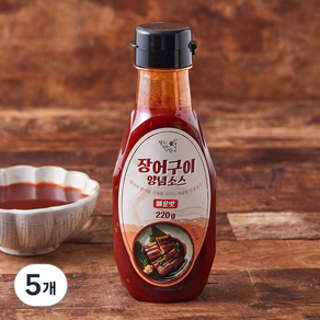 잘식비 장어구이 양념소스 매운맛, 220g, 5개