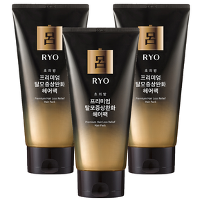 려 초의방 프리미엄 탈모증상완화 헤어팩, 3개, 300ml