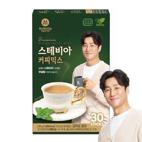맥널티커피 스테비아 커피믹스, 9.5g, 30개입, 1개