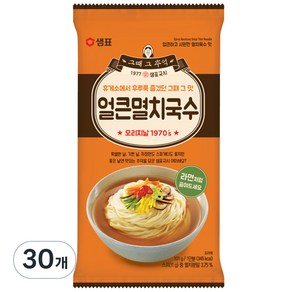 샘표 얼큰멸치국수, 101g, 30개