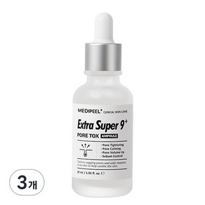 메디필 엑스트라 슈퍼9 플러스 포어 톡스 앰플, 3개, 30ml