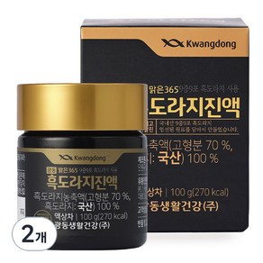 광동 맑은365 흑도라지진액, 100g, 1개입, 2개