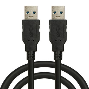 컴길 USB3.0 연장케이블 수-수 블랙