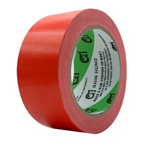 신흥테이프 면테이프 빨강 48mm x 25m, 1개